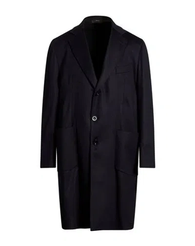 Sartorio Man Coat Midnight Blue Size 42 Cashmere