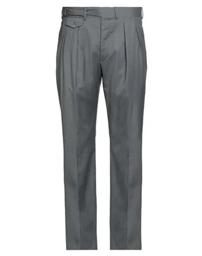 Sartorio Man Pants Lead Size 38 Wool In Gray