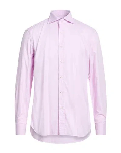 Sartorio Man Shirt Pink Size 17 Cotton