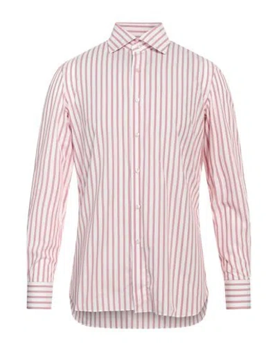 Sartorio Man Shirt Red Size 17 Cotton