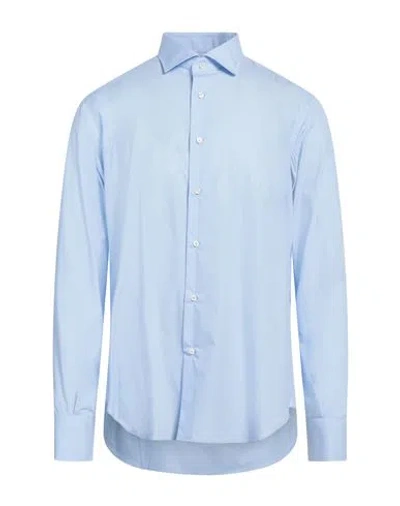 Sartorio Man Shirt Sky Blue Size 15 ¾ Cotton