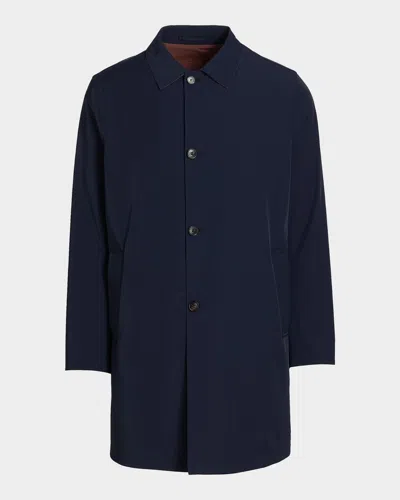 Sartorio Men & Apos;s Ben Reversible Single-breasted Coat In Blue