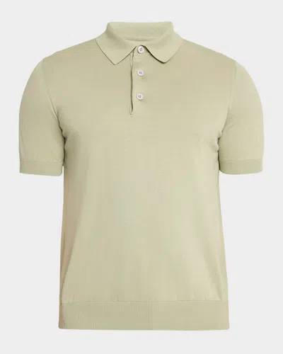 Sartorio Men & Apos;s Cotton Polo Shirt In Green