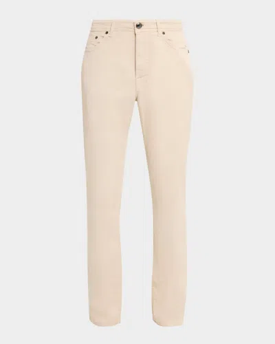 Sartorio Men & Apos;s Cotton-blend Slim-leg Trousers In Powder Pink