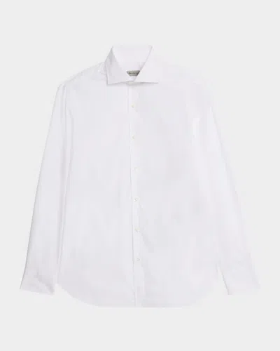 Sartorio Men's Classic Cotton Dress Shirt In White