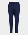 Sartorio Men's Solid Wool Twill Trousers In Blue