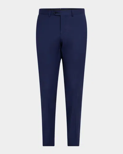 Sartorio Men's Solid Wool Twill Trousers In Navy