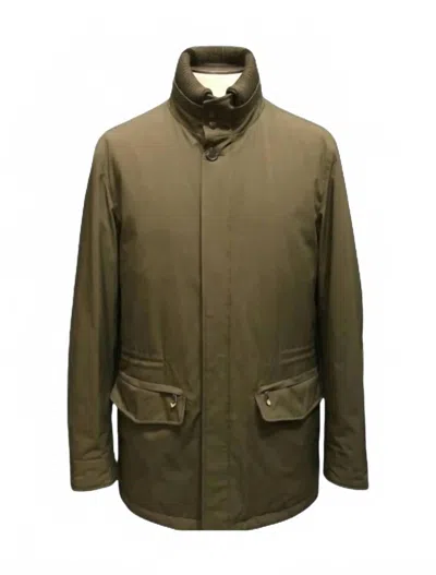 Sartorio Mewn's Tugia Field Jacket In Green In Animal Print