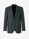 Sartorio Napoli Checked Blazer In Dark Green
