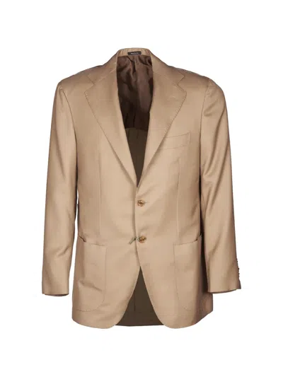 Sartorio Napoli Button Single-breasted Jacket In Brown