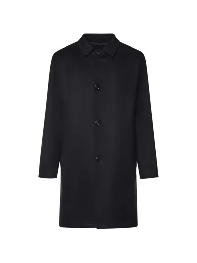 Sartorio Napoli Cashmere Single-breasted Coat In Black