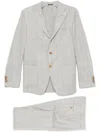 Sartorio Napoli Check-pattern Suit In Grey