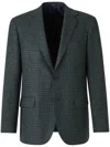Sartorio Napoli Checked Blazer In Green