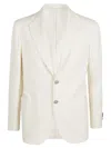 Sartorio Napoli Single-breasted Wool Jacket In White
