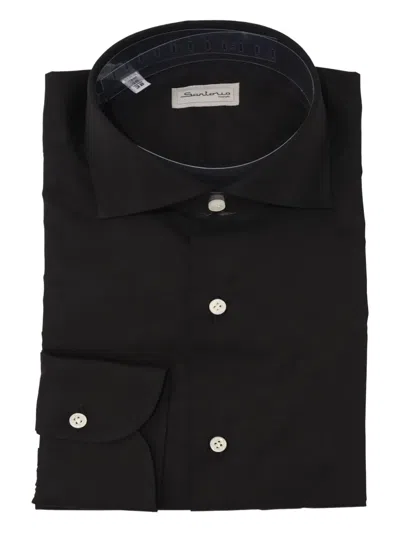 Sartorio Napoli Cotton Shirt In Black