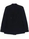 Sartorio Napoli Double-breasted Tailored Wool Jacket In Black