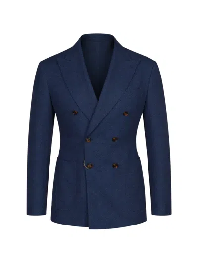 Sartorio Napoli Double-breasted Jacket In Blue