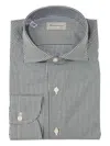 Sartorio Napoli Gingham Cotton Shirt In Black