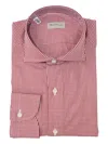 Sartorio Napoli Gingham Cotton Shirt In Red
