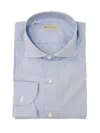 Sartorio Napoli Gingham-pattern Cotton Shirt In Blue