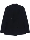 Sartorio Napoli Double-breasted Tailored Wool Jacket In Black
