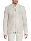 Sartorio Napoli Men's Classic Cashmere Full-zip Sweater In Gray