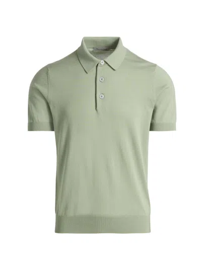 Sartorio Napoli Men's Cotton Polo Shirt In Green