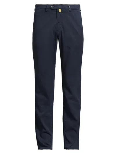 Sartorio Napoli Men's Flat-front Chino Pants In Blue