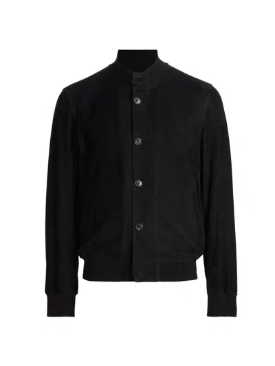 Sartorio Napoli Men's Igor Suede Jacket In Black