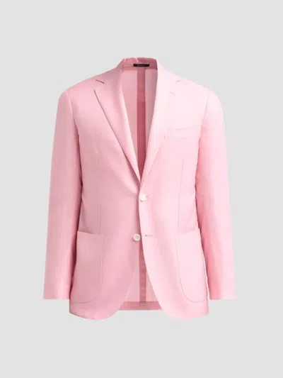 Sartorio Napoli Men's Solid Cashmere-silk Single-breasted Sport Coat In Pink