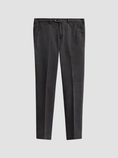 Sartorio Napoli Men's Solid Crease-front Trousers In Black