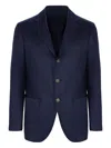 Sartorio Napoli Single-breasted Patch-pocket Blazer In Blue