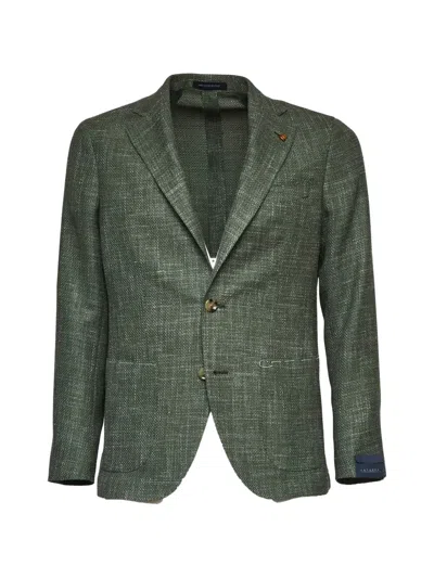 Sartorio Napoli Single-breasted Blazer In Green