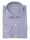 Sartorio Napoli Stripe-pattern Cotton Shirt In Blue