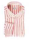 Sartorio Napoli Stripe-pattern Shirt In Orange