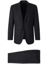 Sartorio Napoli Striped Wool Suit In Blue