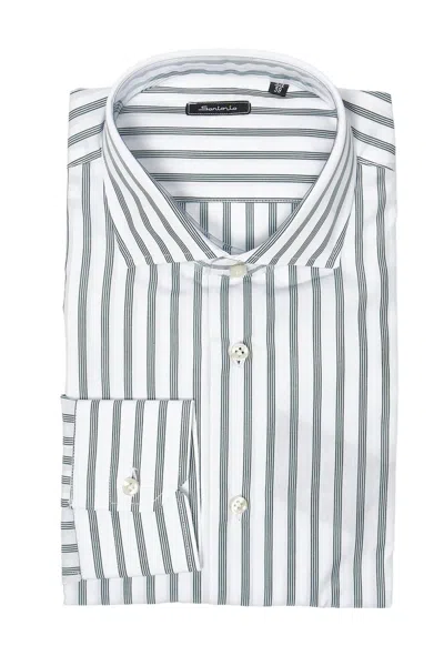 Sartorio Pinstriped Cotton Shirt In Multi