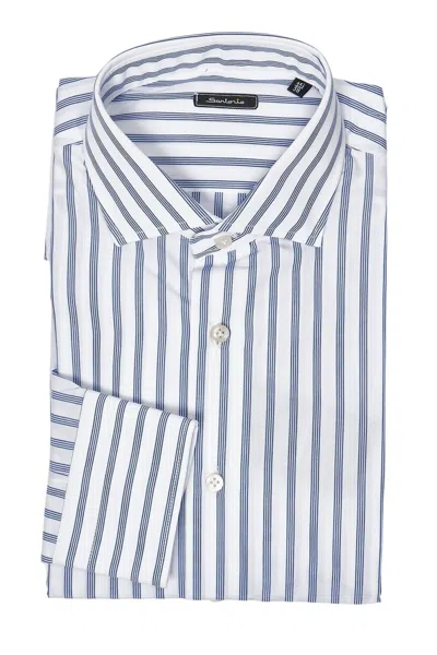 Sartorio Pinstriped Cotton Shirt In Multi