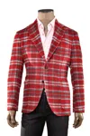 Sartorio Plaid Alpaca-wool Sport Jacket In Brown