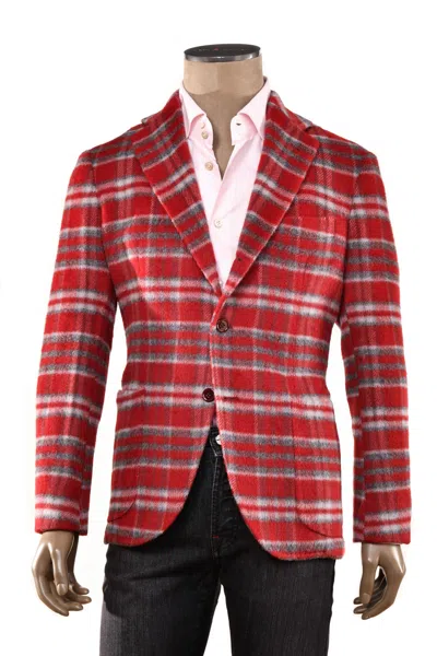 SARTORIO PLAID ALPACA-WOOL SPORT JACKET