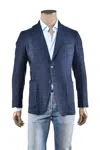 Sartorio Prince Of Wales Wool Sport Jacket In Gold