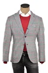 Sartorio Prince Of Wales Wool Sport Jacket In Multi