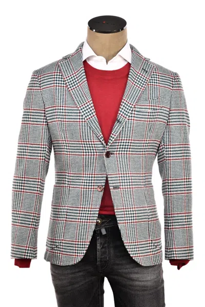 SARTORIO PRINCE OF WALES WOOL SPORT JACKET