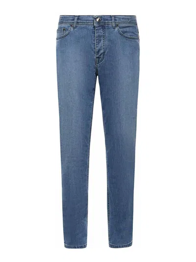 Sartorio Stretch Denim Jeans In Blue