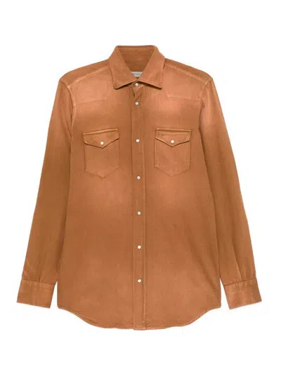Sartorio `texas` Shirt In Brown