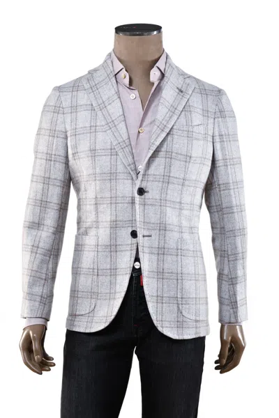 Sartorio Windowpane Cashmere Sport Jacket In Multi