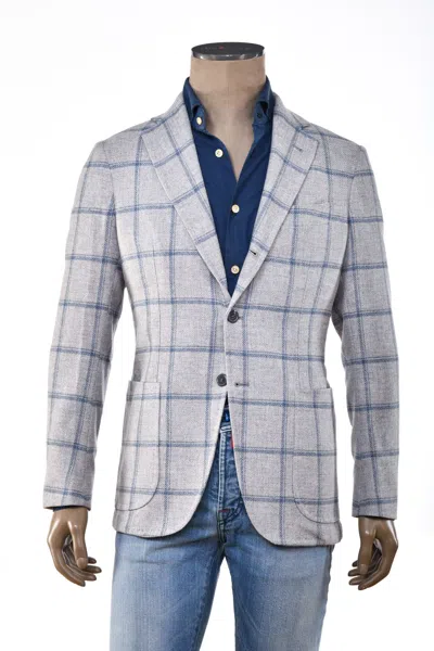 SARTORIO WINDOWPANE VIRGIN-WOOL SPORT JACKET