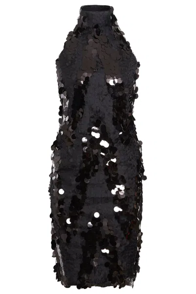 Sarvin Women's Black Sparkly Dress