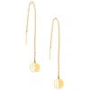 Sarvin Women's Circle Threader Earrings Gold