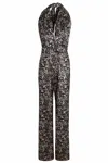 Sarvin Women's Floral Velvet Jumpsuit